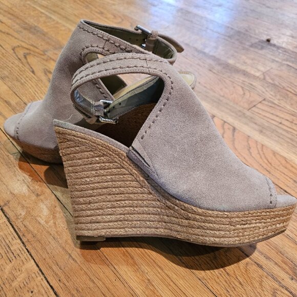 NWOT Marc Fisher Wedge Espadrille Gray Size 9.5 - Picture 3 of 7